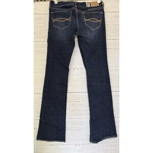 Abercrombie Girls Jeans Youth Size 14 The A&F Boot Jeans Dark Wash Denim